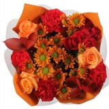 Arrangement Straw Hat 8 Bouquets